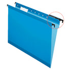 Pendaflex SureHook Reinforced Hanging Folders - Letter Size - Blue - 20 Pack-Superior durability - poly-laminate strips reinforce top edges and bottom fold