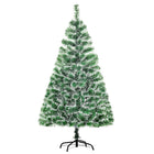 HOMCOM 5' Artificial Christmas Tree with Metal Stand - Green-Christmas tree is an eye-catching addition to most home decor during the holidays 