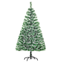HOMCOM 5' Artificial Christmas Tree with Metal Stand - Green-Christmas tree is an eye-catching addition to most home decor during the holidays 