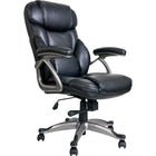 Staples Osgood Bonded Leather High-Back Manager's Chair - Black-Sturdy 5-star nylon base with 2" hooded metal casters for easy mobility over any surface