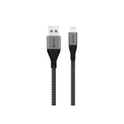 ALOGIC Super Ultra USB-A to Lightning Cable - 1.5M - Space Grey-Durable Construction - The Super Ultra Cable features additional strain relief made from a combination of TPE and PVC materials, which are designed for flexibility and strength. This ensures that the most vulnerable point of the Cable and the connectors are supported and stay intact. The connector is also fashioned from aluminium to further reinforce the Cable's lifespan.