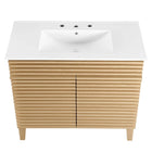 Modway Render 36" Bathroom Vanity - Oak/White-Fixtures Not Included