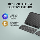 Logitech Casa Pop-Up Desk - Classic Chic-Indicator lights (LED): Touchpad and Keyboard