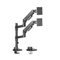 Amer Mounts HYDRA Elite Dual Monitor Arm for 17"-49" Screen - Black-Weight Support 20 kg (44 lb) Per Screen: easily reposition large curved/flat monitors