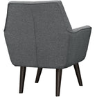 Modway Posit Upholstered Fabric Armchair - Grey-100% Polyester Material
