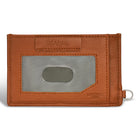 Champs Denim Leather Slim Cardholder - Tan/Blue-Easy access ID window