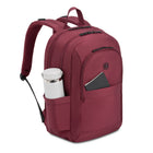 Swiss Gear Womens Laptop Backpack - Pomegranate-Two elastic, expandable side water bottle pockets