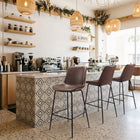 Zuo Byron Barstool - Brown-Assembly required
