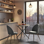 Homy Casa 31.5"W Round Multifunctional Conference Table - Walnut-6