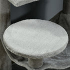 PawHut 56" Cat Tree Tower with Condo, Hammock and Sisal Scratching Posts - Grey-A hanging toy ball keeps them entertained 