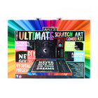 Art 101 Ultimate Scratch Art Combo Kit - 41 Pieces Set-Use your scratch tool to trace the patterns and reveal fun colors or sparkly backgrounds