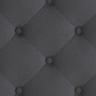 Flash Furniture Brighton King Size Tufted Upholstered Platform Bed - Dark Grey Fabric-Center Support Metal Leg