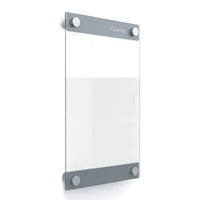 Quartet Infinity Customizable Glass Board, 8-1/2" x 11", Clear (3413899240)-Create unique displays, charts and more with a personalized Quartet board. The tempered glass surface is easy to clean in between uses and it resists stains and ghosting with superior erasablity. Durable, tempered glass is designed for long-term performance.