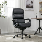 La-Z-Boy Aberdeen Ergonomic Bonded Leather Swivel Executive Office Chair - Black-AIR Ergonomic Support Technology lumbar for custom support
