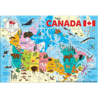 Eurographics Illustrated Map of Canada Puzzle - 100 Pieces-European blue board