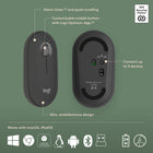 Logitech Pebble 2 Combo Wireless Keyboard & Mouse - Quiet - Portable - Customizable - Logi Bolt - Bluetooth - Graphite-A Design Choice to Feel Good About: Plastic parts include certified post-consumer recycled plastic, Pebble Keys 2 K380s minimum 49% and Pebble Mouse 2 M350s minimum 58%
