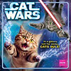Sellers Publishing Inc. 2026 Wall Calendar - Cat Wars - English-Large, easy to use, 12" x 12" full-page grids with small at-a-glance month grids 