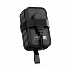 Uncaged Ergonomics Travel Pack RISE Swivel Laptop Stand & Travel Charger - Black-The base swivels 360 degrees clockwise and counterclockwise. 