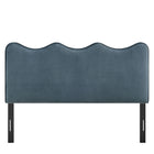 Modway Athena Stain-Resistant Performance Velvet King Size Headboard - Cadet Blue-Assembly Required
