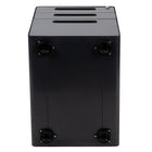 Flash Furniture Ergonomic 3-Drawer Locking Legal/Letter Mobile Filing Cabinet - Black-Full Extension Sliders provide effortless opening and closing