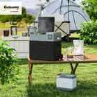 Outsunny 50 Liter Car Refrigerator for Camping, Travel, Picnic, Down to -20℃ - Grey-Features touch-panel control and easy-to-read digital display to help you find a suitable temperature