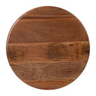 Zuo Kelk Side Table - Walnut-Mango Wood round shape tabletop