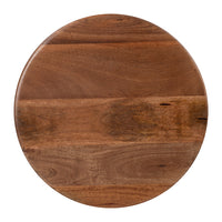 Zuo Kelk Side Table - Walnut-Mango Wood round shape tabletop