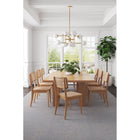 Manhattan Comfort Giverny 18.11" Industry Chic Dining Chair - Nature - Set of 2-Fine Natural Cane Made from Authentic Wooden Rattan