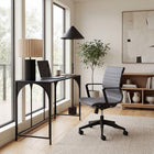 Zuo Stacy Office Chair - Dark Grey-Dimensions: 25.6" L x 25.6" W x 40.2" H
