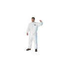 Kimberly-Clark Coverall, A30 White w/Zip Elastic Hood XXXL, 10 Pack (46116)-Material: SMS