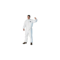 Kimberly-Clark Coverall, A30 White w/Zip Elastic Hood XXXL, 10 Pack (46116)-Material: SMS
