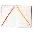 Gry Mattr A5 Notebook - 5-7/10" x 8-1/4" - Lined - 80 Sheets - Tiger Print-Ribbon page marker