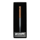Gry Mattr Grey Wood and Metal Ballpoint Pen - 0.7mm - Black Ink-Ballpoint pen