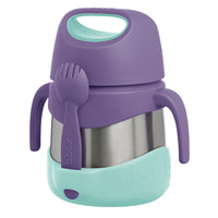 b.box - Insulated Food Jar - 335ml - Lilac Pop-Keeps food warm for 5 hours or cold for 7 hours – perfect for school or on-the-go meals