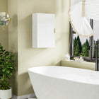 kleankin Bathroom Wall Cabinet with 3-tier Shelves - White-Adjustable shelf allows you to store larger items, without worrying if they will fit