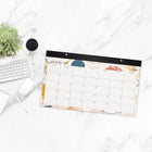 Mead 2026-27 Artisan Compact Desk Pad - 18" x 11" - 15 Months - Bilingual-Bilingual