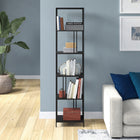 Hudson&Canal Cortland 18" Wide Rectangular Bookcase - Blackened Bronze-Clean with a soft, dry cloth and no harsh chemicals or abrasive cleaning materials