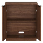 Hudson&Canal Mansfield 28"W Accent Cabinet - Satin Walnut-Clean with a soft, dry cloth and no harsh chemicals or abrasive cleaning materials