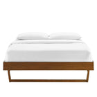 Modway Billie Wood Queen Platform Bed Frame - Walnut-Wood, MDF, and Veneer Construction