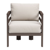Zuo Bal Harbor ArmChair - White-Removable and washable cushion cover