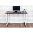 Luxor 60" Crank Adjustable Stand Up Desk-Durable steel frame with powder coat paint finish