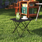 Outsunny 22" Folding Camping Table for Camping, Picnic, Hiking, BBQ, Fishing - Black-This picnic table comes with a carry bag for easy transport