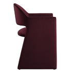 Modway Talia Performance Velvet Dining Armchair - Mulberry-Floor Protecting Foot Pins