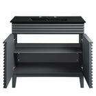 Modway Render 36" Bathroom Vanity - Grey/Black-8