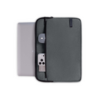 Bugatti Commuter Series Laptop Sleeve - 16" - Grey-Reinforced webbing top handle