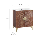 Modway Daylight 30" Bathroom Vanity - White/Walnut-Solid Mango Wood