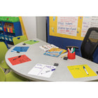 Pacon Self-Stick Dry Erase Squares - 5 Assorted Colors - 10" x 10" - 10 Count-This 10 count package includes two 10" Squares in each of the following 5 assorted colors: Red, Blue, Yellow, Green and White