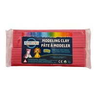 DBLG Imports Artworks modeling Clay - 500g - Red-Soft and pliable, will not stain hands or surfaces 