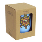 Oscardo James Jacko Medicine Turtle Indigenous Art Tumbler-Maintains beverage temperature, keeping drinks hot up to 3 hours and cold up to 9 hours