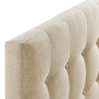 Modway Emily Upholstered Fabric Twin Headboard - Beige-6